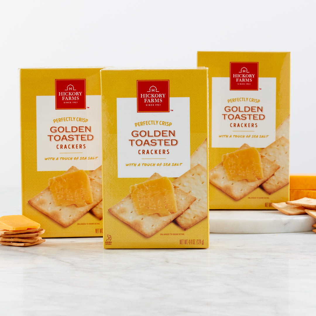 Golden Toasted Crackers 3 Pack