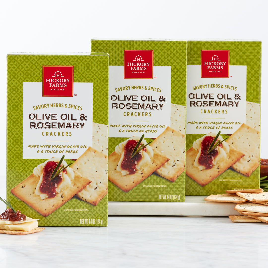 Olive Oil & Rosemary Crackers 3-Pack