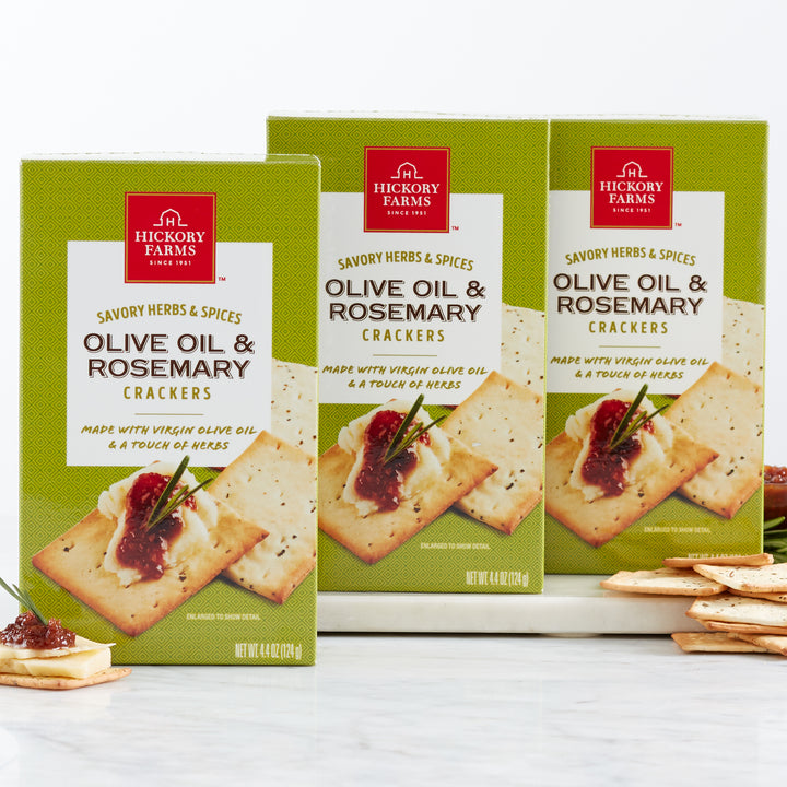 Olive Oil & Rosemary Crackers 3-Pack